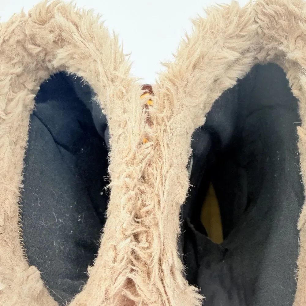 Sorel Waterproof Winter Snow Boots Women’s Size 9 Brown Faux Fur NL1977-256